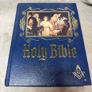 Holy Bible Master Reference Edition 1988 Heirloom Publishers KJV Masonic-Blue